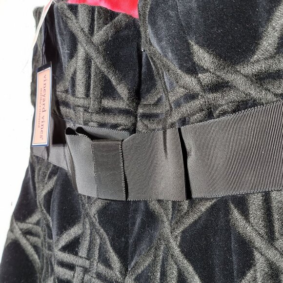 Vineyard Vines Black Carolyn Velvet Strapless Mini Dress 2 NWT Whimsigoth Event - Picture 6 of 13